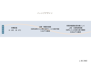 パッシブデザインの弊社数値設定について